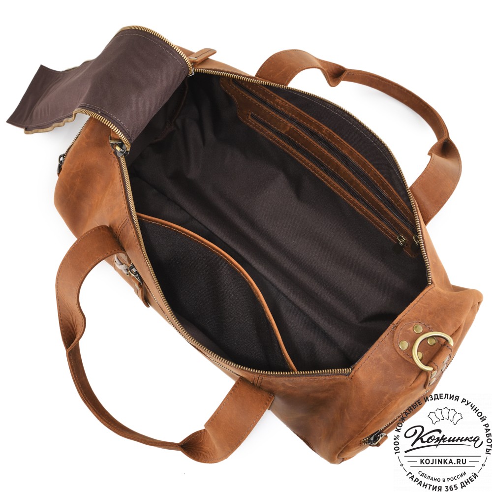  Кожаная сумка "Тайлер" (коричневый крейзи) 